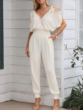 Dokotoo Cold Shoulder Jumpsuit Sz Large - NWT